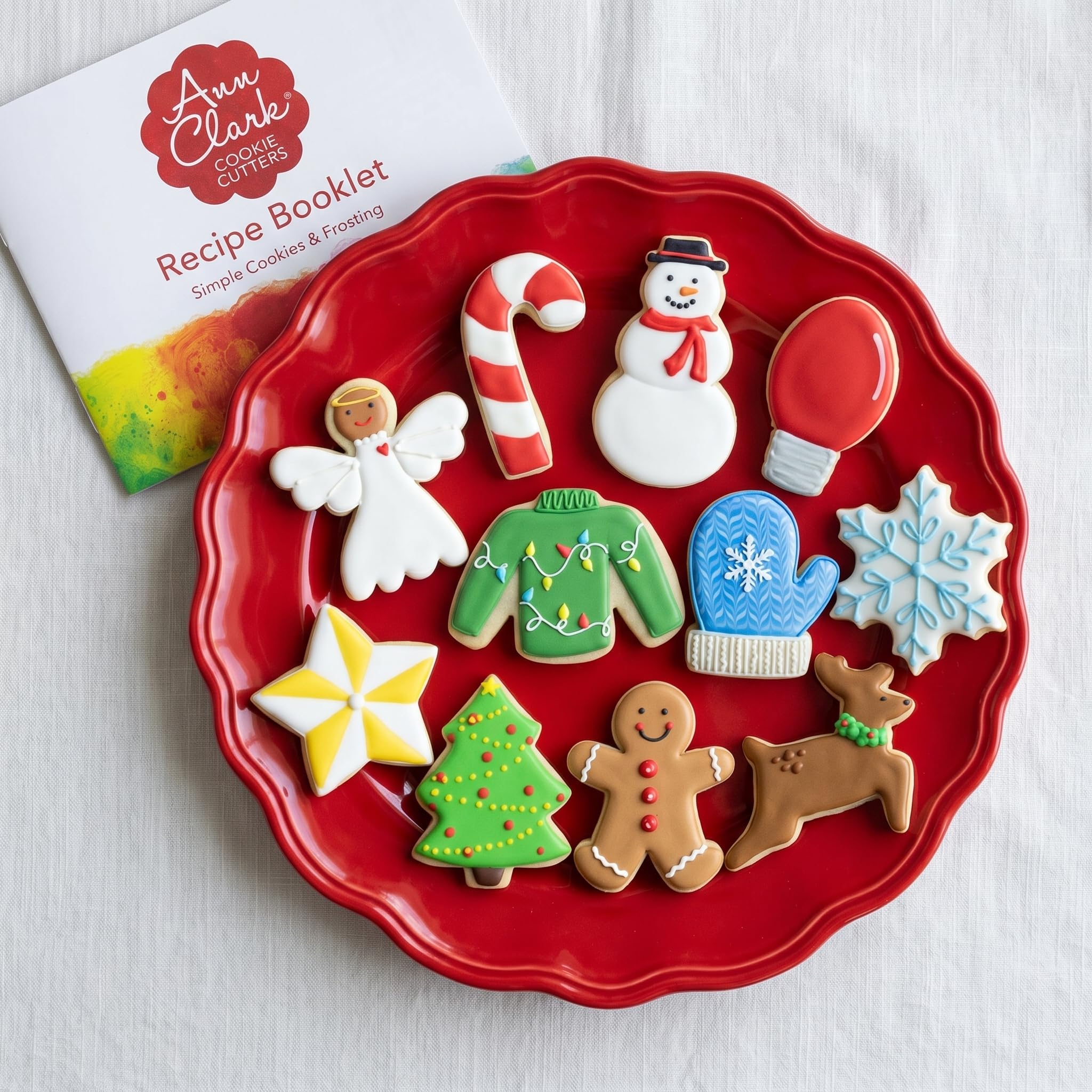 Amazon.com: Ann Clark Christmas Cookie Cutters Set of 11, Made in